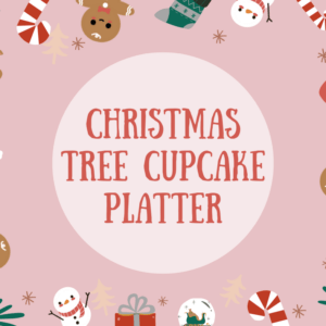 Christmas Tree Cupcake Platter